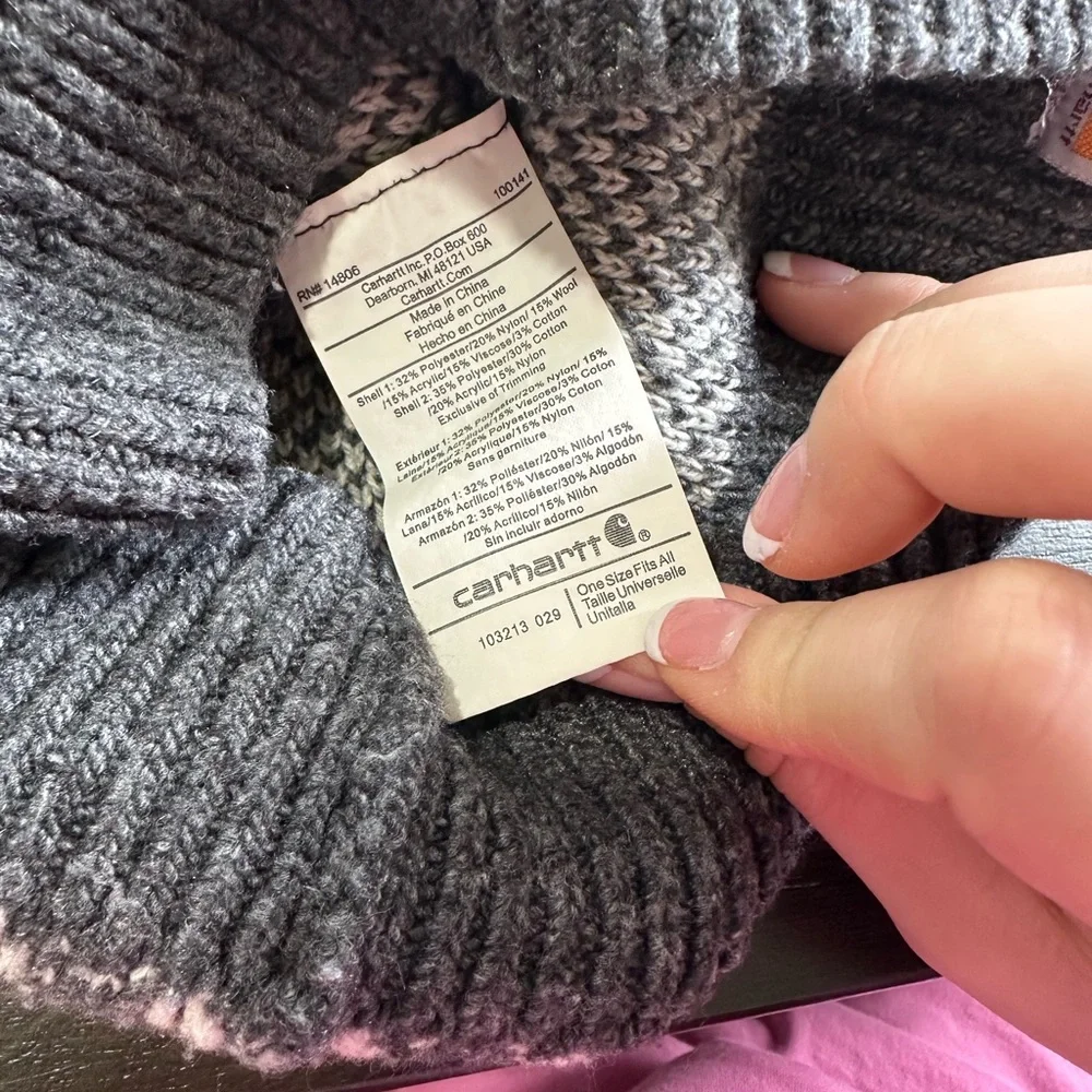 Carhartt Gray Knit Beanie - Picture 3 of 3